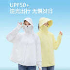 Ice Silk Sun UPF 50+ UV Protection Jacket Big Brim Thin Ice Silk Sun Protection Jackets UV Protection Hooded Windbreaker 4XL 5XL