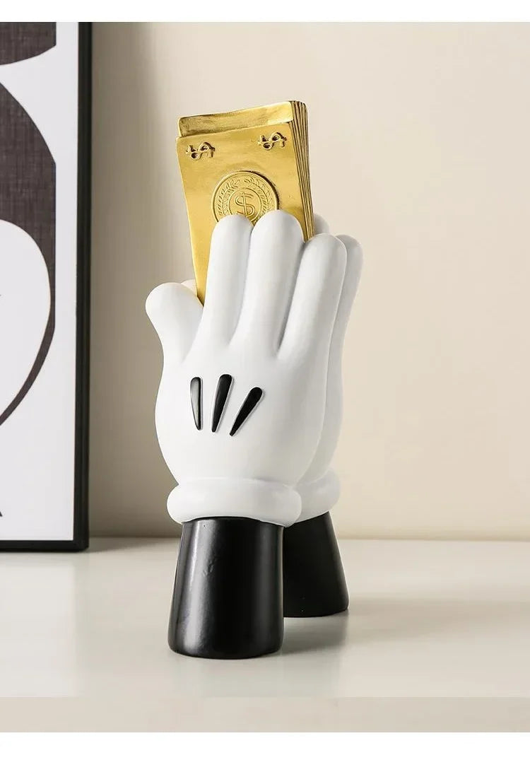 Aesthetic Hand Figurines Worship Money Creative Resin Sculpture Art Hand Statue Luxury Livingroom Decoration Desk Accessories Lootquake LLC