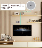Built-in Class-D Amplifier Full Range Bluetooth-compatible Ceiling Speaker Horn For Home Theater Background Music Good Quality Lootquake LLC