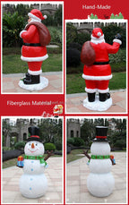 Outdoor Christmas Tree Decoration Life Size Christmas Statue For Sale