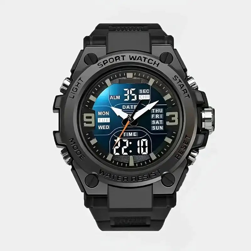 [Men's Digital Chronograph Watch] Multi-sport Chronograph Watch Men's Digital Quartz Watch With Alarm Luminous Date The Ideal Gi