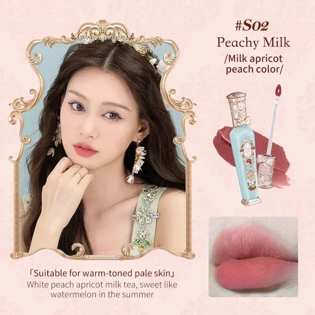 Flower Knows Strawberry Rococo Series Cloud Lip Cream Lip Gloss Long Lasting Velvet Lip Tint Lipstick for Women Cosmetic Lootquake LLC