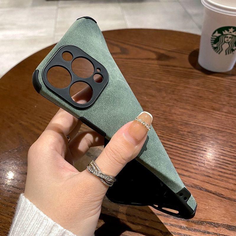 Business Iphone PU Leather Phone Case For iPhone 13 12 11 14 Pro Max Mini XR XS X Luxury Silicone Shockproof Soft Cover Ultra Thin Slim Leather Case Anti-Scratch Hard Back Cover for iPhone Stevvex
