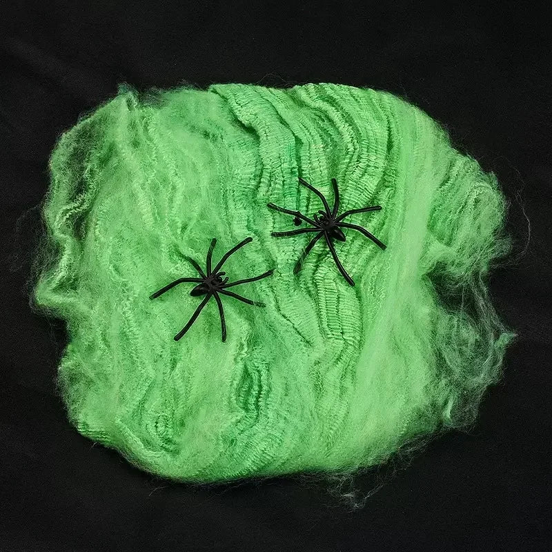 Halloween Decoration Party Accessories Decorations for Events Scream Festa Spider Web Black Outdoor Props Haunted House Spider Lootquake LLC