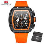 Sports Mens Watches Top Brand Luxury Waterproof Quartz Watch for Men Silicone Strap Fashion Wristwatches Relogio Masculino 0399G
