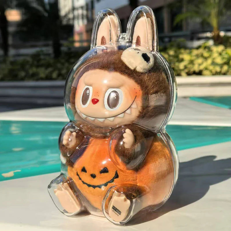 LABUBU Have A Seat Transparent Case Labubu Plastic Case Backpack Charms Lootquake LLC