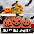 Fall Pumpkin Table Decor Halloween Desk Decorations Fall Table Decor Fall Wooden Table Sign Halloween Ornaments