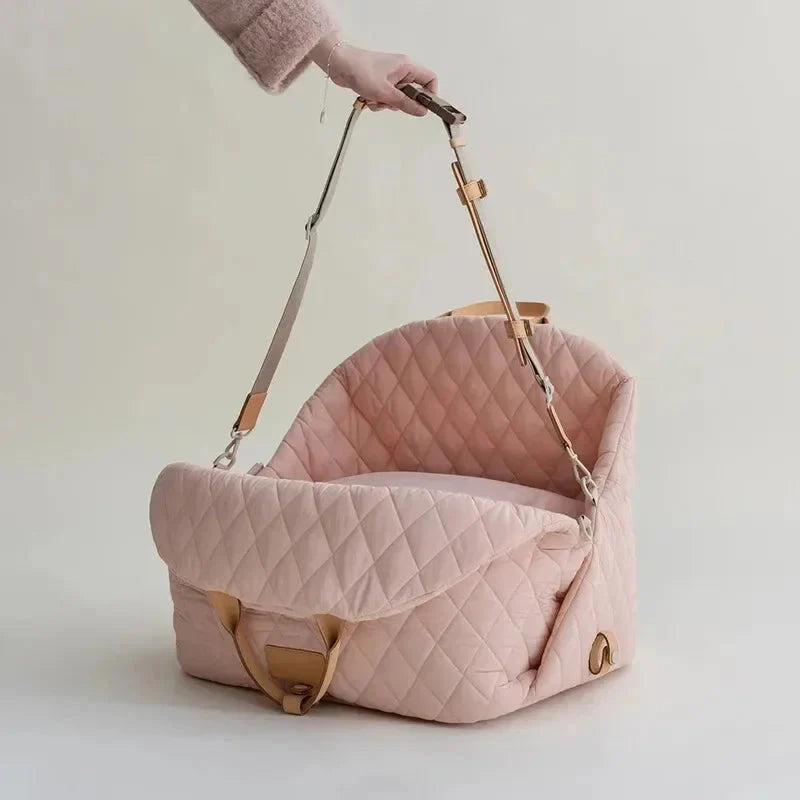 The Verona Luxe Carrier - Quilted Designer Pet Tote Fashioned Furbabies