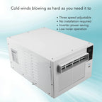 Portable Air Conditioner Energy Saving 1900BTU 280W Mini Mobile AC with Remote Control for Home Dorm Office Camping Pet Space