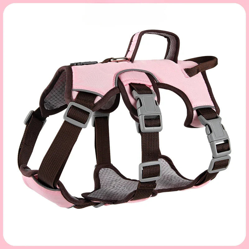 Durable Pet Dog Vest Harness Explosion-proof Big Dogs Harnesses Reflective French Bulldog Collar Shepherd Dogs Walking Supplies Lootquake LLC
