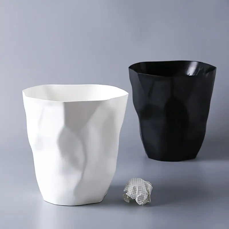 Stylish Bathroom Trash,Small/Large Plastic Garbage Can Wastebasket without Lid Garbage Baskets Container Bin For Home Or Office