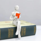 Creative Thinker Statue Artistic Reading Woman Modern Design for Home Office Bookshelf TV Cabinet Decoration and Desk Ornament