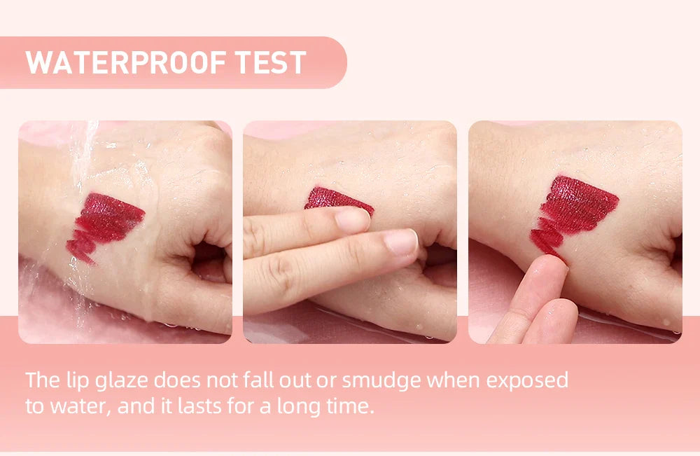 QIBEST Waterproof Diamond Shimmer Glitter Lipgloss Matte Liquid Lipstick Shiny Pearl Lip Glaze Long Lasting LipTint Women Makeup Lootquake LLC