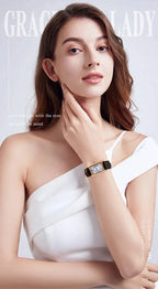 SANDA 1116 New Fashion 2024 Elegant Design Rectangle Dial Water Resistant Quartz Movement Business Women Analog Wrist Watch