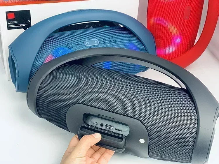 Portable Waterproof 100W High Power Bluetooth Speaker RGB Colorful Light Wireless Subwoofer 360 Stereo Surround TWS FM Boom Box Lootquake LLC