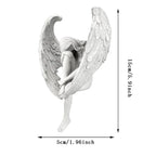 Sculpture Redemption Angel Resin Statue Jewelry Figurines Statuette Religious Garden Home Figurines Accessories Desk Decoration