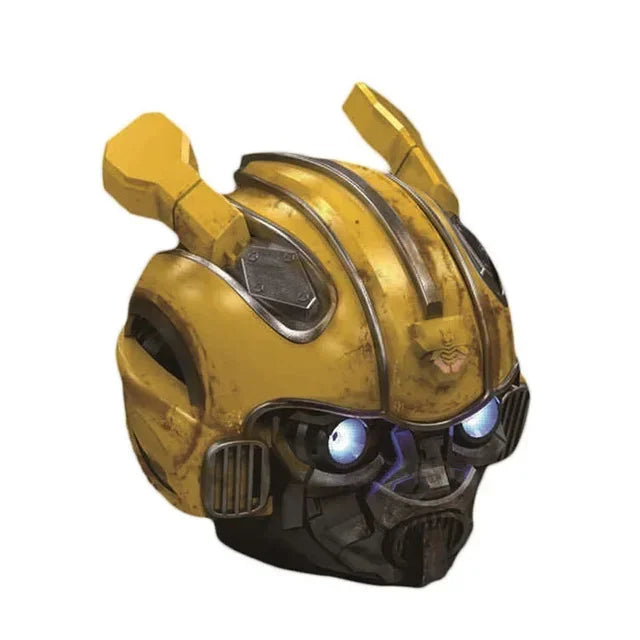 Original Transformers Bluetooth Speakers Bumblebee Head Bluetooth Speakerdual Speakersled Light Heavy Basssuitable,Tf, Fm Radio Lootquake LLC