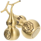 Gourd Craft Shui Feng Decor Statue Chinese Ornament Wealth Figurine Hu Lu Fengshui Desktop Lucky Sculpture Lootquake LLC