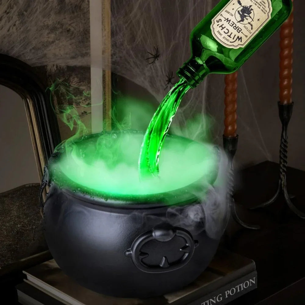 Halloween Black Witch Bowl Magic Float Bottle and Diffuser Horror House Decoration Hocus Pocus Party Scary Props Halloween Decor