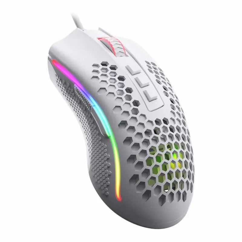 Redragon M808 Storm Lightweight RGB LED USB Gaming Mouse 12,400 DPI Optical Sensor 7 Programmable Buttons Precise Regist Lootquake LLC