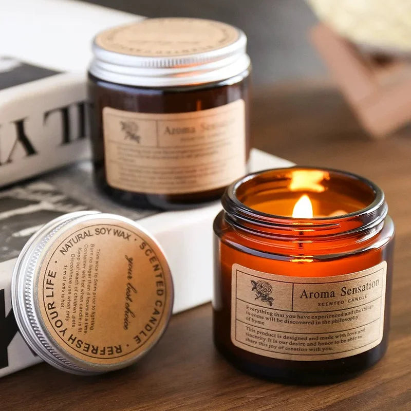 Scented Candles Smokeless Soy Candle Essential Oil Aromatic Candle Luxury Decoration Candle Wedding Gifts Party Home Decoration Lootquake LLC