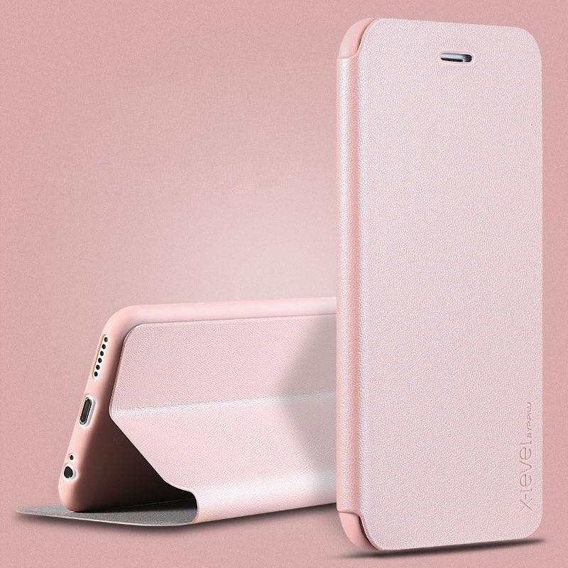Ultra Thin Slim Case For iPhone 13 12 Case 6S 7 8 Plus X XR XS Max Flip Leather Cover For iPhone 12 11 Pro Max Case  Leather Extra Slim Phone Case With Stand Function Stevvex