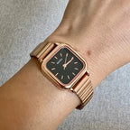 2024 Hot Brand Stainless Steel Strap Watch Women Luxury Gift Quartz Wristwatch Student Fashion Simple Square Quartz Watches