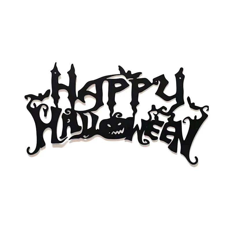 ABKJ-Halloween Theme Decor, Wall Art Decorations, Indoor Livingroom Black Classic Room Decor Wall Decor Metal Wall Hanging