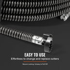 SucceBuy Drain Cleaning Cable Professional Sectional Drain Cleaner Cable Hollow Core Sewer Drain Auger Cable  Sink Floor Drain Lootquake LLC
