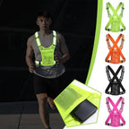 NightSafe Reflective Vest for Outdoor Sports THRIXINE