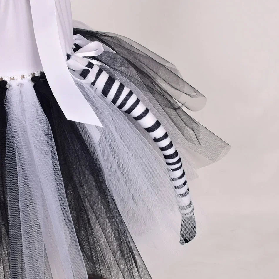 Halloween Animal Cosplay Costume for Children Forest Theme Cows Tiger Giraffe Leopard Zebra Tutu Dresses Performance Dance Sets