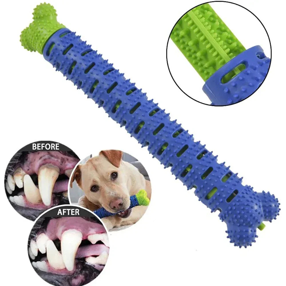 Dog Tooth Grinding Stick Food Grade Cleaning Massager Rubber Tooth Brush Chewing Toy Teeth Cleaning Pet with Slight Bite Force Lootquake LLC