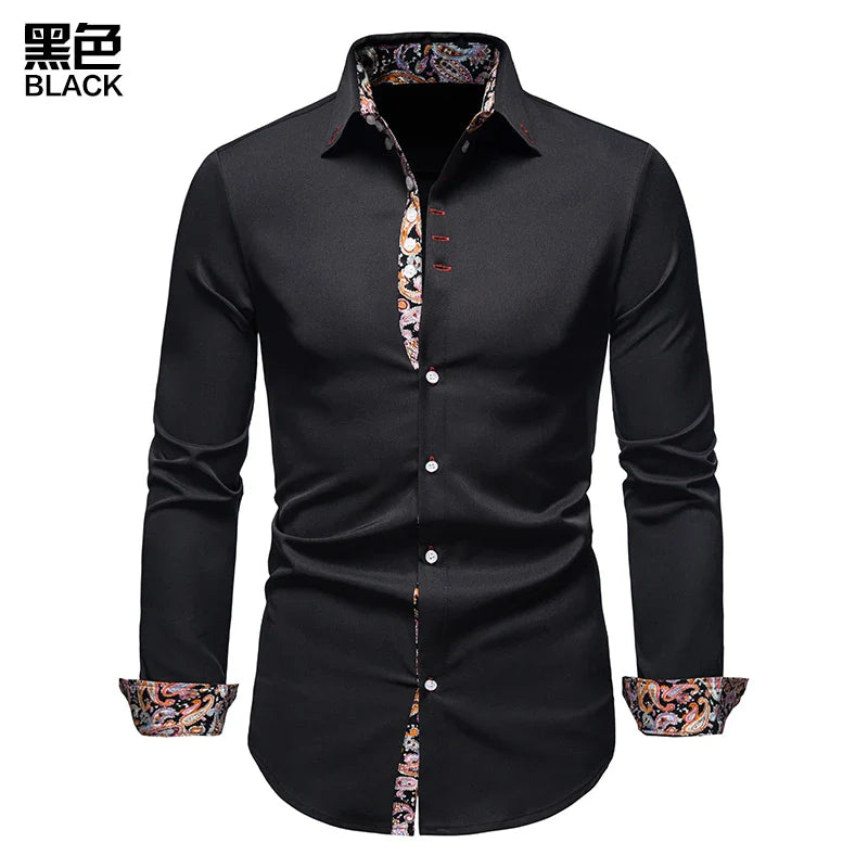 Men's Shirt with Collar White Shirts Man Long Sleeve Men's Shirts 2023 Mens Polo Shirts for Men Famous Brands Lootquake LLC
