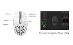 Delux M820DC PAW3335 Wired + Wireless + Bluetooth Gaming Mouse 80 Million Clicks 16000 DPI RGB Rechargeable Mice For Computers Lootquake LLC