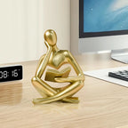 Bookshelf Decor Thinker Statue - Abstract Art Reading Thinker Sculpture Figurine Aesthetic, Modern Home Decoration for Living Lootquake LLC