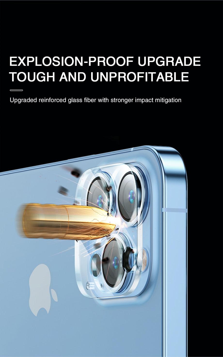 3D Camera Glass Protectors for iPhone 13 14 Pro Max 12 Mini XR HD Back Lens Protective Glass Film on iPhone 11 12 PRO MAX X XS Stevvex