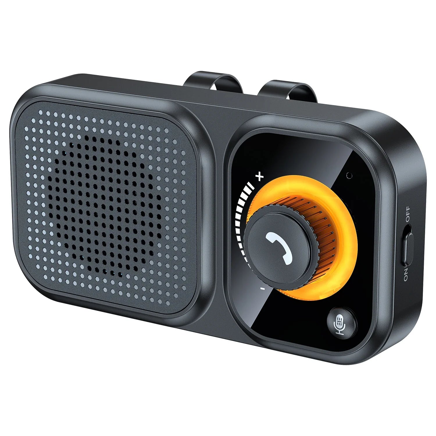 Bluetooth5.4 Car Speaker Handsfree Car Kit Sun Visor Clip Wireless Audio Receiver Noise Cancelling Speakerphone MP3 Music Player