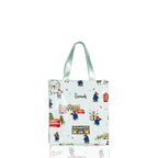 Cartton Print PVC Reusable Women's Shopping Bag Eco Friendly Flower Shopper Handbag Casual Female Student Shoulder Book Purse