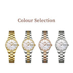 Women's Automatic Two Tone Stainless Steel Watch Pearl