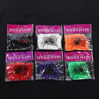 Halloween Decorations Artificial Spider Web Super Stretch Cobwebs with Fake Spiders Scary Party Scene Decor Horror House Props