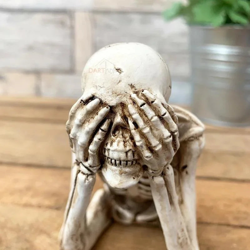 New Human Skeleton Simulation Halloween Decoration Graduation Season Decorations Goth Family Scary Cabin Halloween Decor Lootquake LLC