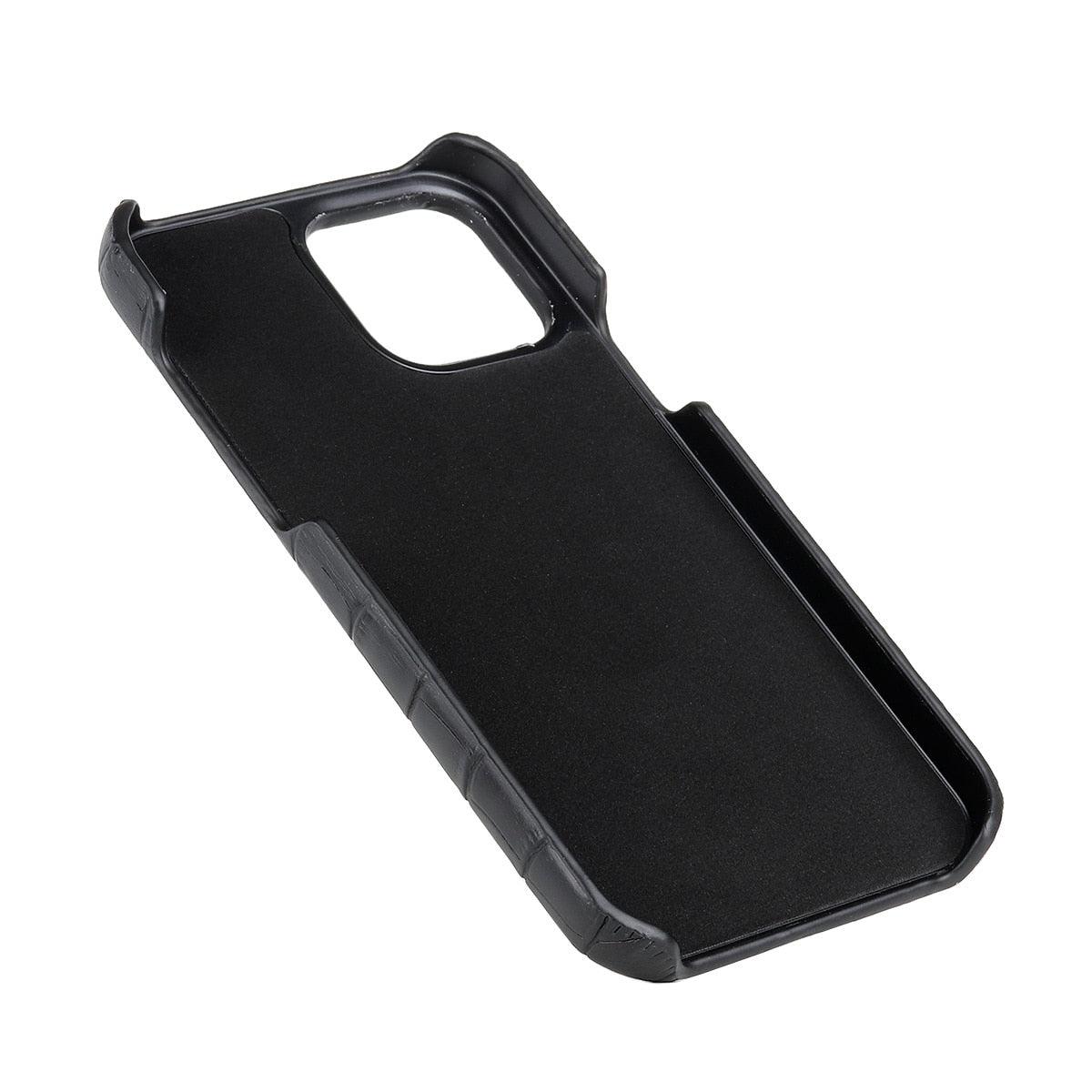 Unique Leather Case For iPhone 13 14 11 12 Pro Max XR X XS Strong Hard Shockproof Cover Green Leather Cover Classic Fashion Case for iPhone Protective Case Stevvex