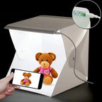 Portable Photobox Softbox Light Folding Box For Photo Studio Photography Double Led Cubes To Take Photos Products Shooting Tent