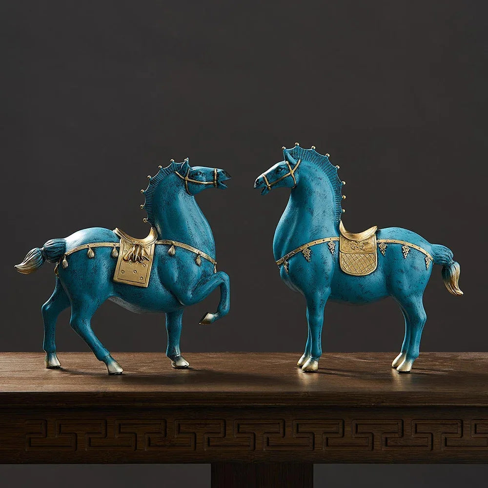 Horse Sculpture Home Decoration Accessories Office Decor Housewarming Gifts Living Room Decor Statues for Decoration Lootquake LLC