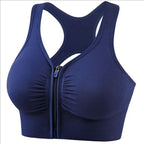Women's sports bra front zipper design THRIXINE