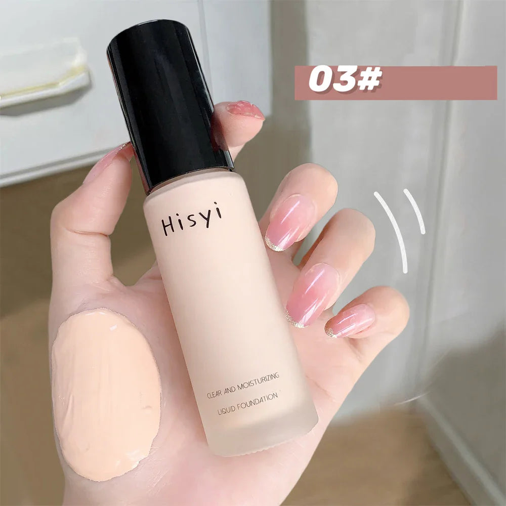 Liquid foundation naturally covers flaws without sticking powder, plain face cream, transparent foundation, conceals blemishes Lootquake LLC