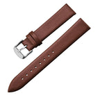Polar Calf Leather Watch Band for Smartwatch - Genuine Leather, Silver Buckle