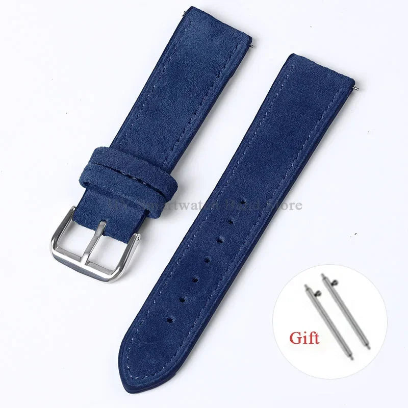 Polar Suede Leather Watch Strap For Polar Smartwatch - Handmade Quick Release