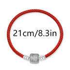 925 Silver Valentine's Day Snake Year Series Pendant Suitable for 925 Sterling Silver Original Women's Bracelet DIY Jewelry Gift Lootquake LLC