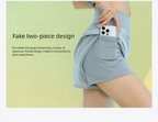 PHIGEER Yoga Shorts for Women Lightweight Gym Cycling Workout Shorts with Pocket Breathable Running Sweatpants Athletic Clothes